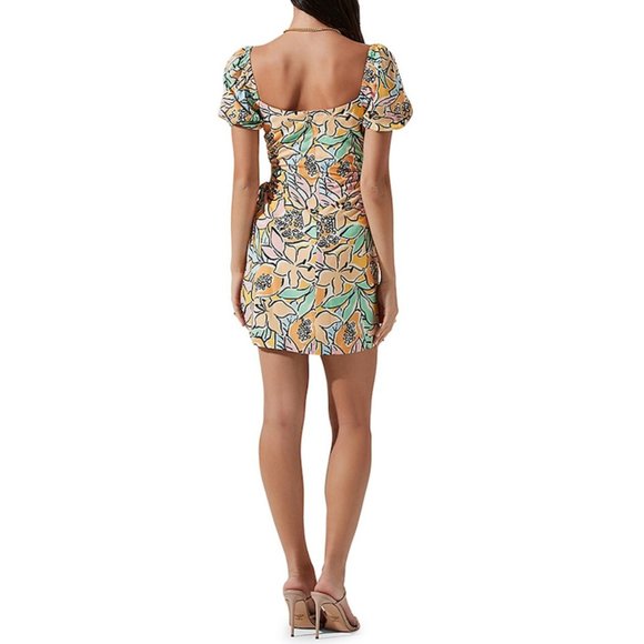 Astr Floral Mini Dress - Multicolor - Picture 10 of 16